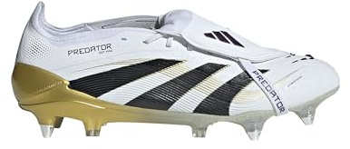 Adidas Performance Predator Elite Ft SG Electric Stealth White Black-Gold, 41 1/3 Men's Watch, White/Black Gold
