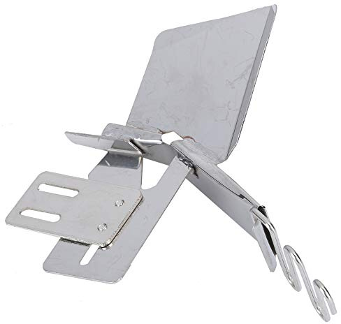 Baxnore Raccoglitore per cucito professionale in acciaio inossidabile con doppia piega per raccoglitore per solette per abbigliamento per macchina da cucire per computer a punto an (34 mm)