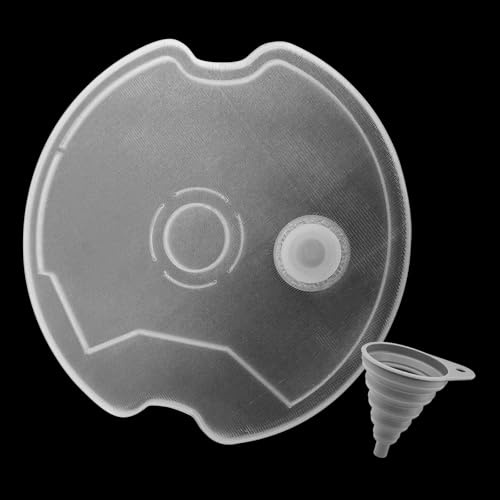 Nachfülldeckel für Miele Powerdisk Geschirrspüler Ersatzteile - Nachfüll Deckel für Miele AutoDos Powerdisk, Auslaufsicher Nachfüllzubehör Deckel für Spülmaschine Disk mit Silikonstopfen und Trichter