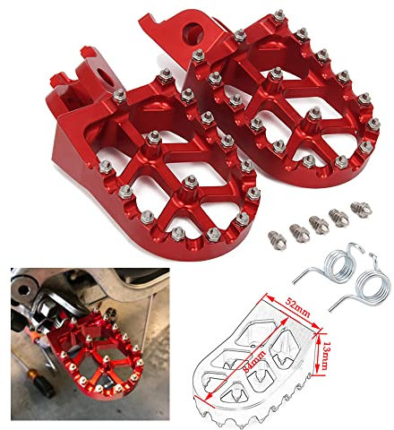 Repose-pieds de moto pour Honda Cr125/250R, Crf150R/250/450, Crf250X, Crf450Rx/x, Crf250L/M, Crf250Rally, Kawasaki Kx250F/450 Klx450R + ressort et dents