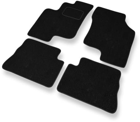 Mossa - Fußmatten Auto kompatibel mit Hyundai Getz (2002-2008) - schwarz Automatten Autoteppiche 1