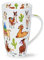 DUNOON Llamarama Lama Kaktus Lustige Knochenporzellan Tasse Henley Style, 600 ml, Zuhause, Rund, Henkel, Wiederverwendbar, 1 Stück