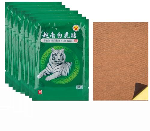 40 pcs Schmerzlinderung Patch, White Tiger Balm Pflaster Pain Relief Patch schmerzlinderndes Pflaster Wärmepackung für Knie- und Gelenkschmerzlinderung und Muskelentspannung
