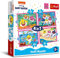 Trefl 34378 Hai Und Seine Familie, Baby Shark von 12 bis 24 Teilen, 4 Sets, für Kinder ab 3 Jahren 4 in 1