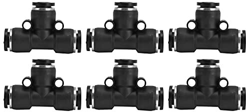 Verbinden Sie Fittings, stabile Abdichtung Haltbare pneumatische PVC-Rohrverschraubung, weit verbreitet für Automatisierungsgeräte(Außendurchmesser der Luftröhre 8mm)