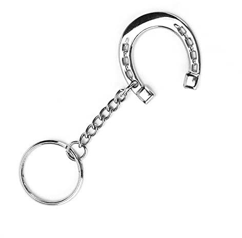 Porte Clef Cheval, Porte Clé Cheval, Porte-clés Mors de Cheval, Alliage D'aluminium Porte-clés en Forme de Fer à Cheval Porte Clef Cars pour clés de voiture, cartes de contrôle d'accès, coupe-ongles