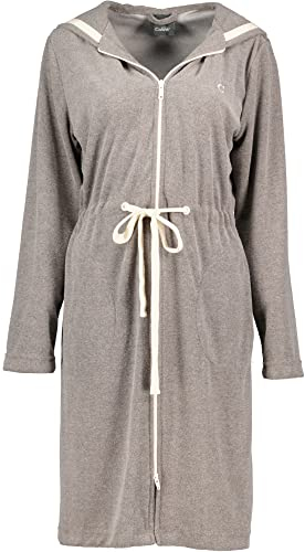 Cawö Home Bademäntel Damen Kurzmantel mit Kapuze Active 821 mocca-natur - 33 XL