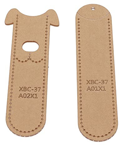 HEEPDD Stiftbeutel-Acryl-Schablone, transparente Leder-Federmäppchen-Schablonen für Lederhandwerk, Quilten, Nähwerkzeug