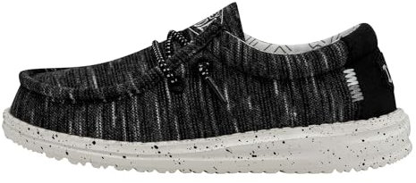 Hey Dude Jungen Wally Youth Stretch Moccasin, Schwarz, 36 EU