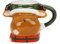JIAHG Weihnachtstasse Weihnachtsbecher Schneemannbecher 400ml Weihnachtsmann Keramik Kaffeetasse Teetasse Milchtasse für Heiß- & Kaltgetränke (Hirsch)