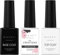 Makartt Gel Base Coat and Top Coat Kit, Nail Strengthener No Wipe Base and Top Coat Set, UV LED Gel Nail Polish, Gel Base Top Coat with Nail Strengthener for Damaged Thin Nails and Growth