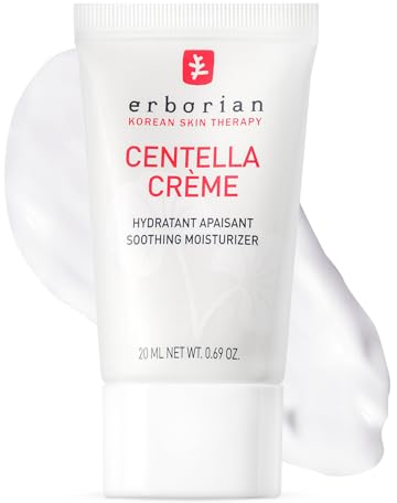 Erborian - Centella Cream mit Centella Asiatica und Hyaluronsäure - Beruhigende Feuchtigkeitscreme - Koreanische Hautpflege - Anti-Rötungen - 20 ml