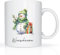 Print-Klex Tasse mit Namen und Schneemann Motiv Bedruckt Namentasse Namensbecher Xmas Geschenktasse Weiß Kaffeebecher Teetasse Weihnachtstasse Keramik mit Druck 330ml Tasse mit Text