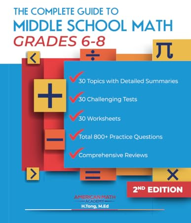 THE COMPLETE GUIDE TO MIDDLE SCHOOL MATH GRADES 6-8: PRE-ALGEBRA