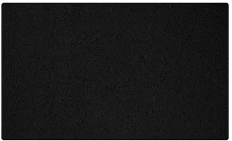 OLIVO.shop - Felpudo de PVC con diseño de rizos rizados, para la entrada exterior, de goma, felpudo de entrada de rizo de vinilo, alfombra exterior flexible, 45 x 75 cm, 5 colores (negro)