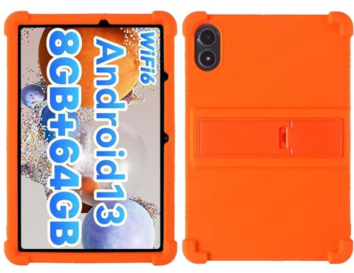 FKQLH Custodia Silicone Morbido Skin Leggero Custodia Protettiva per Bambini Supporto Cover per UMIDIGI G3 Tab/UMIDIGI G2 Tab/UMIDIGI G1 Tab 10.1 Tablet, Arancia
