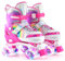 SULIFEEL Rainbow Unicorn Verstellbare Rollschuhe für Kinder mit Leuchtenden Rädern für Mädchen und Jungen