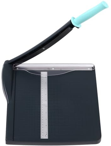 ZAWELIYO Coupe papier A4 avec Règle Longue, trancheuse à Papier Portable A4 Massicot Manuel de Travail, Outil de Scrapbooking pour Découpe de Papier Standard Photos Étiquettes