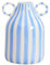 LOVIVER Decorative Flower Vase Abstract Minimalist Vase, Home Decor Flower Pot Ceramics Vase Flower Arrangement, Blue White Stripes