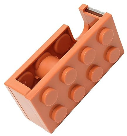 Klebebandabroller, Niedliche Bausteinform, Einfach zu Schneidender Schreibtisch-Klebebandhalter für Schulbüro, Arbeitszimmer (Acouto5fwak0hncm-13)
