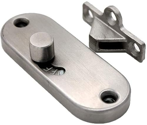 NHEISSCF Gate Bolt,Bolt Lock， gate bolt, Sliding door lock 90 degree movable door right-angled buckle privacy screen barn Door Bolt Lock