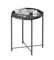 URBANCOZ Petite table d'appoint ronde en métal avec plateau amovible pour intérieur et extérieur, table d'appoint de canapé de style moderne, table d'appoint pour salon, chambre à coucher, balcon,