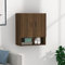 Myheimly Wandschrank Hängeschrank Lagerschrank Bücherschrank Schrank Aufbewahrungsschrank Wohnzimmer Schlafzimmer Badezimmer 60x31x70cm Holzwerkstoff Braune Eiche