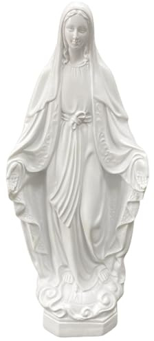 Cndiyald Jungfrau Maria Statue, katholische Maria -Figur, katholische Gebet Mutterstatue, Harz stehende Maria Statue Stil 2