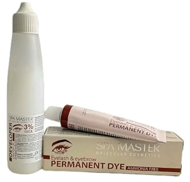 Permanente Haarfarbe ohne Ammoniak für Augenbrauen und Wimpern №2 Graphit Spa Master 20 ml