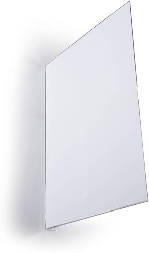 Durable Fahnenschild A4, Regalschild selbstklebend, transparent, 185919 | Gangschild aus PET Hartfolie, Format 210 x 297 mm hoch, für Regale und Gänge, rechtwinklige Montage