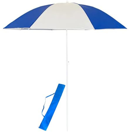 DECODEKO Sombrilla De Playa,Sombrilla Octagonal Para Sol,Sombrilla Terraza Exterior,Adecuado Para Patios, Jardines, Playas,Disponibles En Varios Colores Y TamañOs (AZUL (Estilo 1), 160CM×150CM)