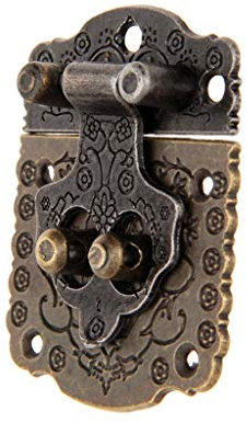 serratura, chiusure, Chiusura a scatto in bronzo antico, chiusura decorativa vintage, chiusura a scatto in legno, serratura for baule