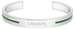 Lacoste Offenes Starres Armreif-Armband für Herren Kollektion ADVENTURER aus Edelstahl – Erhältlich in Silber oder Gold