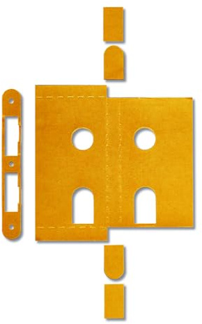Ironmongery Solutions® Heavy Duty Intumescent Lock Kit Fire Rated Protection Pack for Mortice Lock Cases on Timber Fire Doors for Passive Fire Safety Compliance (Din Lock)