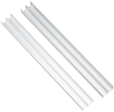 Rail de porte coulissante en aluminium avec guide de poulie – Installation DIY for portes de placard, d'armoire et de patio(120cm)
