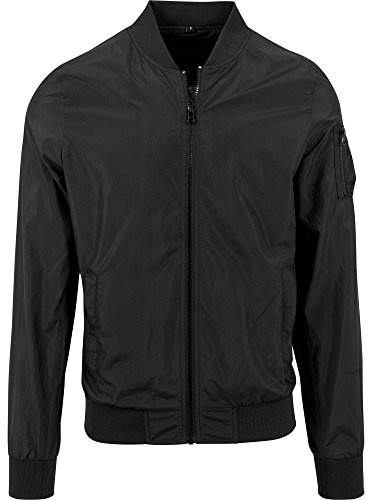 Build Your Brand Men's Nylon Bomber Jacket