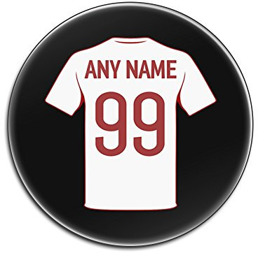 UNIGIFT Dessous de Verre en Carton Rigide Motif Football FIFA Coupe du Monde 2018 Angleterre Blanc Brillant, Noir, Round