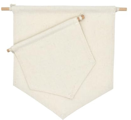 BESPORTBLE Nordic Style Pennant Banner Children's Room Decoration Hanging Badge Brooch Display Pendant Enamel Lapel Pin Badge Flag Blank Canvas Wall Banner( Primary Color M)