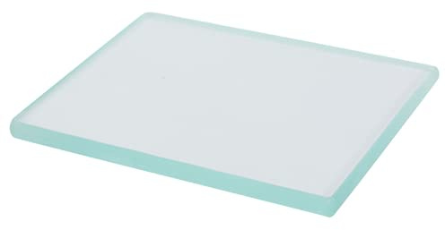 Gehärtetes Lederpolierglas, 130 x 100 x 8 mm, Burnisher Slicker-Bastelwerkzeuge aus Leder, Bastelwerkzeug aus Leder für Glasblock-Lederglättungstechniken