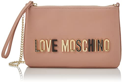 Love Moschino Borsa Vitello Cipria, BORSA A SPALLA Donna, Cipria, 16x24x5
