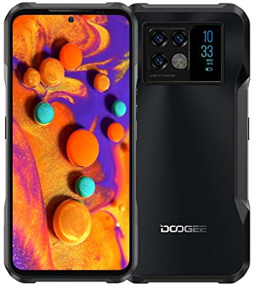 DOOGEE 5G Telephone Incassable V20, Ecran 6,4'' 2K AMOLED, Caméra Triple 64MP+Caméra Vision Nocturne 20MP, Smartphone Android 11 Etanche Antichoc, Dimension 700 Octa Core 8Go+256Go Dual SIM NFC Gris