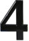 Black Door Numbers Stick On, 0-99, Letters A, B, C, D, 3'' House Numbers Self Adhesive Stickers, For Doors, Mail Boxes, Hotel Rooms (4)