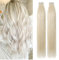 TESS Tape Extensions Echthaar Blond 40 Stück 60 cm Haarverlängerungen Remy Human Hair günstig 100 g Tape in Extensions Echthaar (#060 Weißblond 40er Pack)