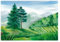Vlies Fototapete Kinderzimmer Wald Bäume Berge Mädchen Kinder Babyzimmer Kindertapete Tapete Wandtapete Vliestapete Motivtapeten UV-Beständig Montagefertig - inkl. Kleister (368x254 cm - 4 Bahnen)