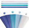 URROMA 520 St點k Stern-Papierstreifen, Farbverlauf, Blauer Glitzer, Stern, Origami-Papierstreifen f黵 Handwerk, Falten, Schule, Unterricht, DIY, Kunstprojekte, Bastelbedarf