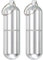 QUARKZMAN Porta Palillos de Dientes, 2 Unidades Estuche Portátil de Aleación de Aluminio para Palillos, Resistente al Agua, con Llavero para Picnic Y Camping al Aire Libre (80Mm)