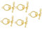 CIMAXIC 5 Sets Toggle Clasps Rose Toggle T Bar Clasps for Necklace Jewelry Making Jewellery Clasps and Necklace Clasps for Jewellery Making Necklace Clasps and Closures Kits for