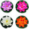 Artificial Water Lily Foam Lotus Flower Pond Decor for Pond Patio Garden Pool 4pcs