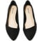 Ataiwee Women's Wide Width Flat Shoes - Dressy Pointed Toe Suede Slip On Comfort Ballet Flats.(1908076-2412, BK/MF, UK7 Wide)