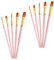 HAPINARY 10 STK Ölpinsel Winsor Aquarelle Detail Palette Zobelfarbe acrylbilder bürste Reinigung ölmalerei pinselhalter ölbilder Werkzeug Ölgemäldepinsel praktischer Pinsel Nylon Rosa